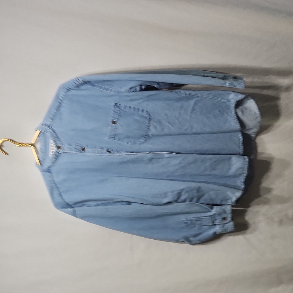 Cotton Denim Button-Down